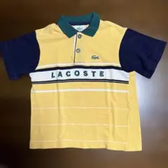 LACOSTE ポロシャツ イエロー ネイビー