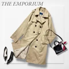 ジエンポリアム◆トレンチコート(M)ベージュ 2way 襟取り外し可 大人可愛い