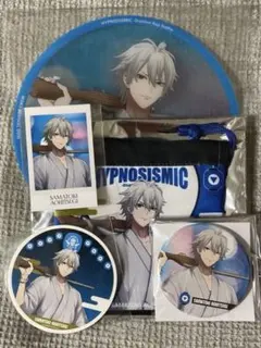 ヒプノシスマイク　8thカフェ　碧棺左馬刻セット　うちわ　缶バッジ　巾着　チェキ