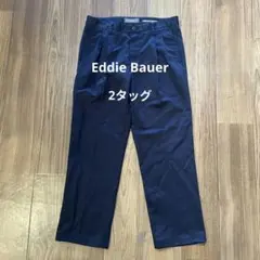00年代 エディー・バウアー ツータッグ チノパン ネイビー 紺色