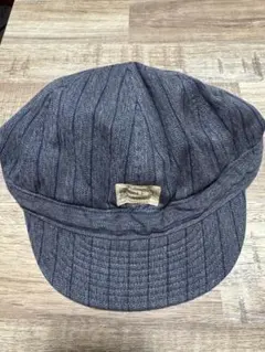 RRL インディゴ ストライプ レイルロードキャップ フリーサイズのサムネイル