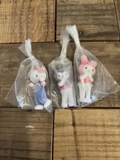 サンリオキャラクターズ　ミニチュアチャーム　 カプセルトイ 3体セット