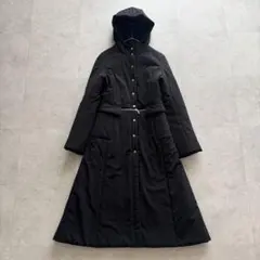 美品　フォクシーニューヨーク　ロングコート　中綿　2way　黒　38　銀ボタンのサムネイル