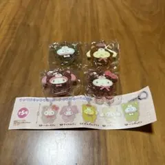 サンリオキャラクターズ　アクリルキーホルダー　ラテクマバージョン　4個セット