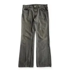 リーバイス517 先染めブラック ボロ y2k グランジ 90's Levi's 517 先染め ブラックデニムパンツ “MADE IN USA