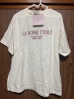 しまむら AYANO ロゴ刺繍 Tシャツ アイボリー L