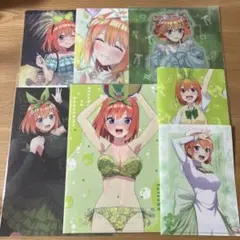 五等分の花嫁　中野四葉　クリアファイル　ミニクリアファイル　7枚まとめ売り