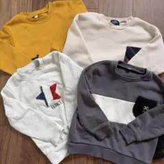 キッズ服 男の子 110サイズ 長袖トレーナー 4枚セット まとめ売りのサムネイル