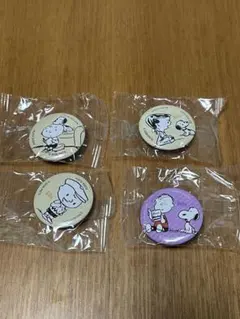 くら寿司 SNOOPY 缶バッジ 4種セットのサムネイル