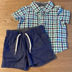 babygap 3-6months シャツ　ショートパンツ　セット