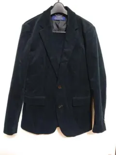 ナノユニバース ダメリーノ コーデュロイ ストレッチセットアップ ネイビー