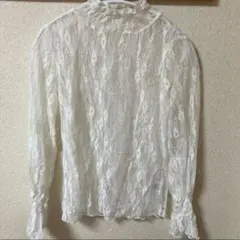 Shein ホワイトレース長袖トップス