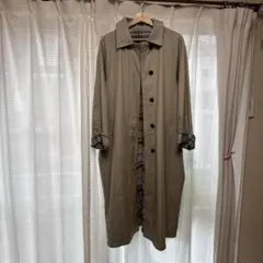 KBF リバーシブルコート ベージュ チェックのサムネイル