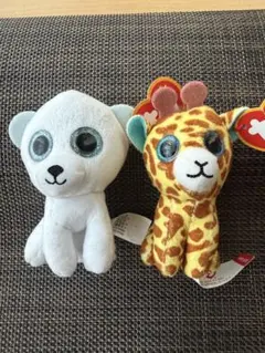マクドナルド　ハッピーセット　ぬいぐるみセット ty ホッキョクグマ　キリンのサムネイル