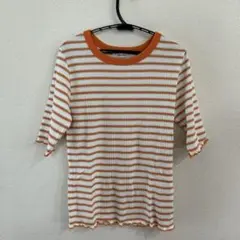 niko and ... 五分袖ストライプTシャツ M