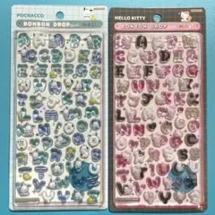 正規品 ボンボンドロップシール サンリオ ポチャッコ キティ moji 文字のサムネイル