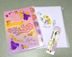 ディズニー　ラプンツェル　ポケットファイル　クリアファイル　クルトガシャーペン