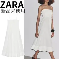 ZW COLLECTION コットン ミディワンピース　M