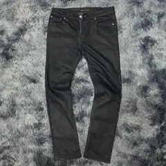 nudie jeans ブラック ストレートデニム　スリムフィットデニムのサムネイル