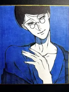 手描きキャラクターイラスト 色紙