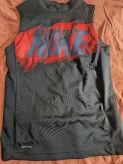 NIKE ノースリーブシャツ ブラック レッド DRI-FIT