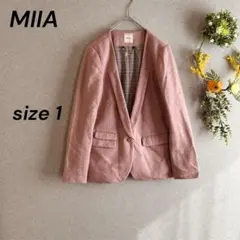 ミーア テーラードジャケット フェミニン おしゃれ かわいい ウール混 S相当