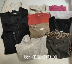 レディース 秋冬服 まとめ売り 12枚 L XL