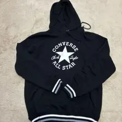 Converse ブラック パーカー