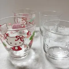 ハローキティ グラス2種4個セット