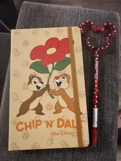新品　チップとデール ノート＆ミッキー型ボールペンセット
