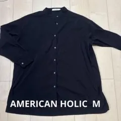 AMERICAN HOLIC アメリカンホリック　シャツ ブラウス　ブラック M