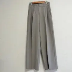 GU タックワイドパンツ ベージュ レディース S