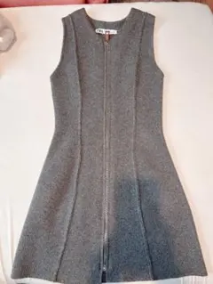ZARA ノースリーブワンピース Sサイズ グレー