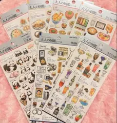 ぽ*ん様 ビジュアルコレクション 大人の図鑑シール 7枚セット