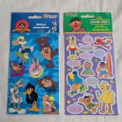 Looney Tunes & Sesame Street ステッカーセット