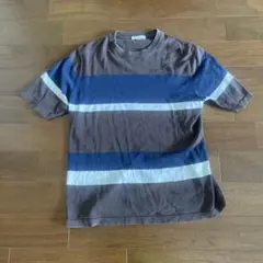 ETONNE ボーダー 半袖 ニット Tシャツ Lサイズのサムネイル