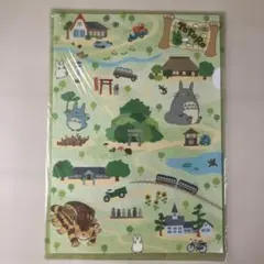 となりのトトロ 地図 A4クリアファイル