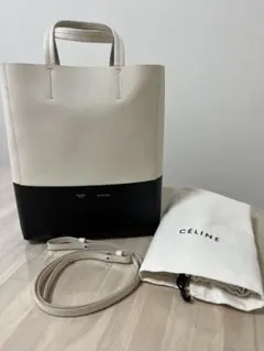 CELINE セリーヌ カバファントム スモール バイカラー トートバッグ