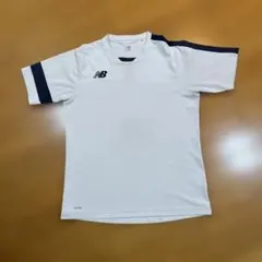 New Balance スポーツTシャツ ホワイト/ネイビー