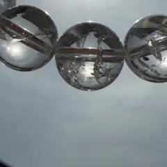 ✨爆裂水晶 クラック水晶 ブレスレット 約10mm レインボー 開運 浄化