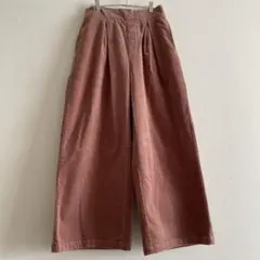 SM2サマンサモスモス コーデュロイ ワイド イージーパンツ ピンク 美品