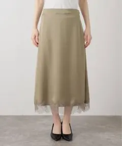 SLOBE IENA レースサテンスカート 新品タグ付き