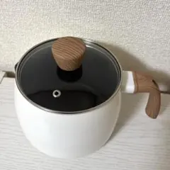 IKEA マンゴフィスク 片手鍋 ふた付き　ホワイトのサムネイル