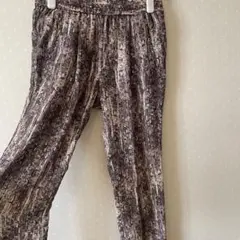 ザラ ZARA BASICストレートパンツ S 茶色 ポケット付き