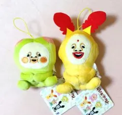 こびとづかん おすわりポーズマスコット スモモノウチ　ホトケアカバネ　2点
