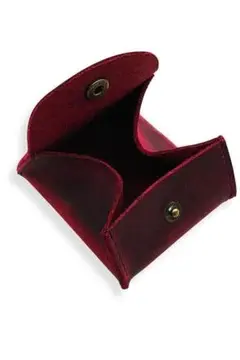 小銭入れ コインケース メンズ 本革 小さい がま口 ワインレッド