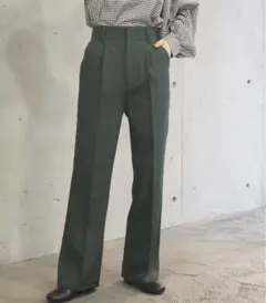 tiptop センタープレスセミフレアスラックス