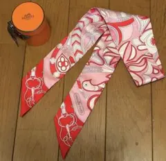 美品/超人気】エルメス ツイリー リボンスカーフ マハラジャの装身具