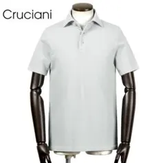 未使用級Cruciani クルチアーニポロシャツ アイスグレー48鹿の子ニットのサムネイル