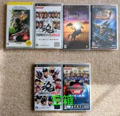 【PSPソフト 6点まとめ売り】モンハン・パワスピ他 ※空箱あり